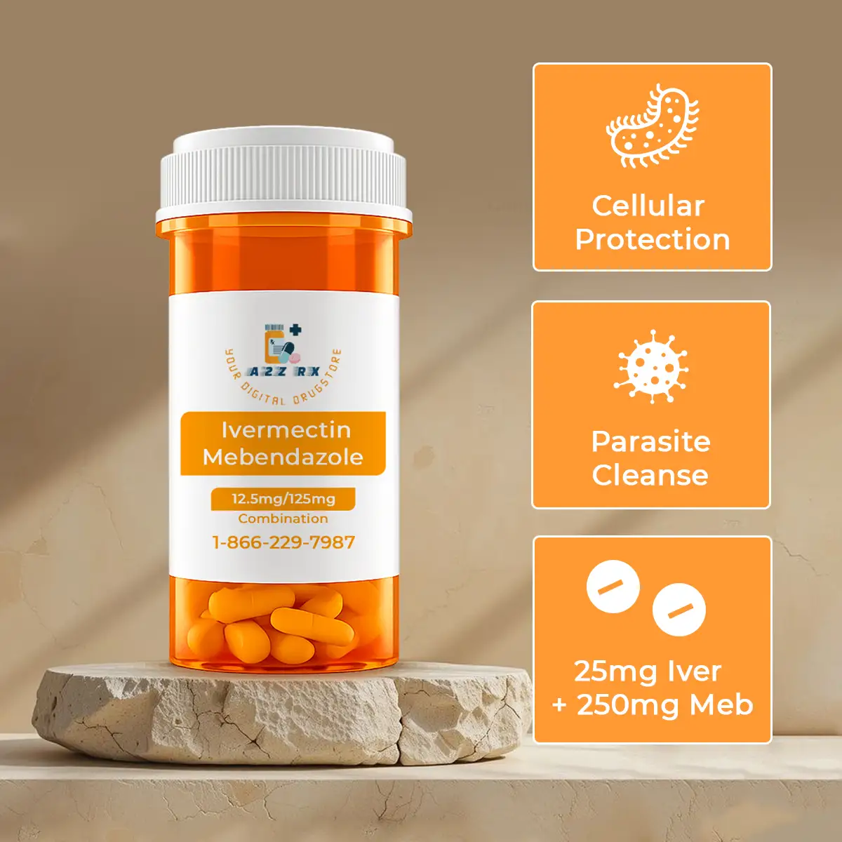 Ivermectin+Mebendazole Combination 2