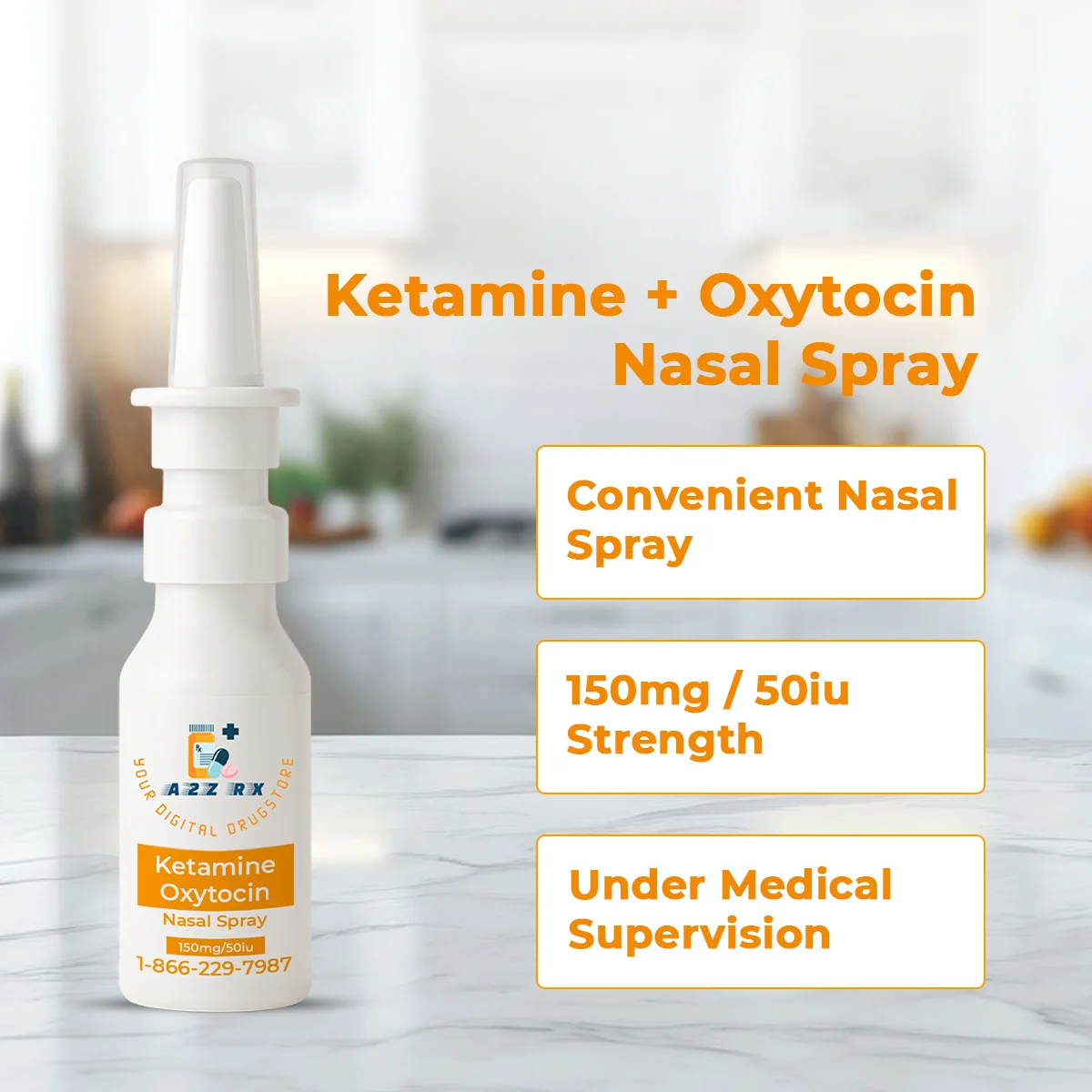 Ketamine 150mg/Oxytocin 50iu Nasal Spray 2